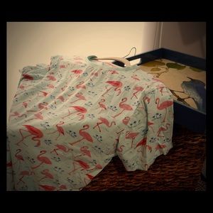 Cactus Man Flamingos